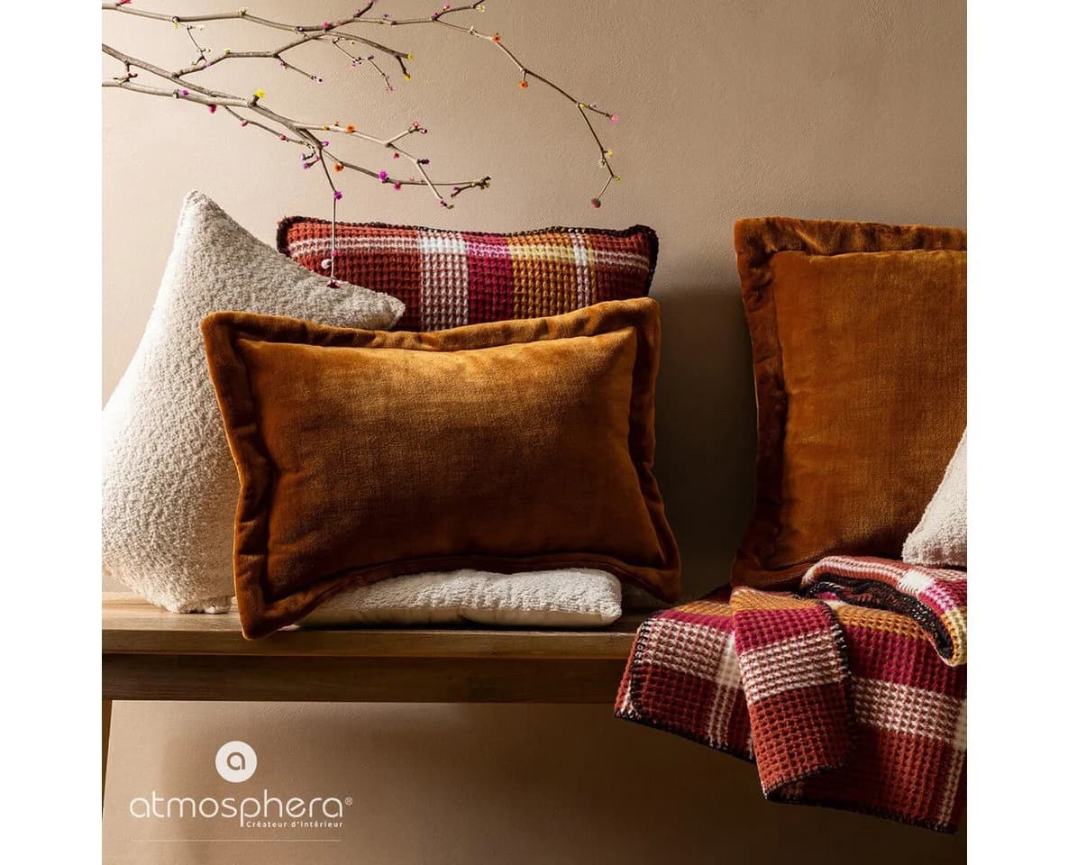 Atmosphera Créateur d'intérieur Dekokissen CUDDLY 58x38 cm Polyester