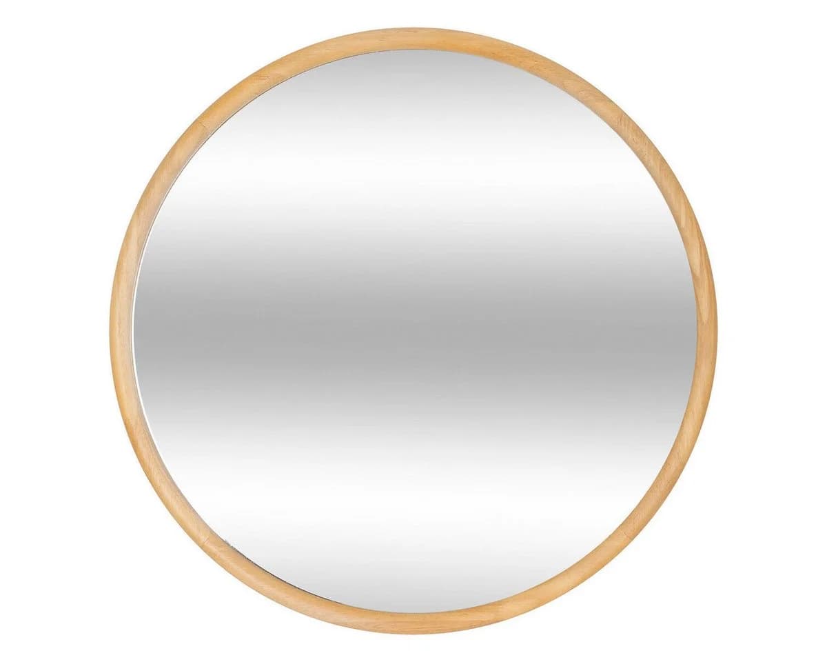 Atmosphera Wandspiegel KIM Rund Holzrahmen 55 cm Braun - Bild 2