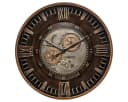 Atmosphera Créateur d'intérieur Wanduhr Retro Braun Metall Bild 2