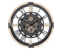 Atmosphera KENT Wanduhr 80 cm Sichtbarer Mechanismus Schwarz/Gold Bild 2