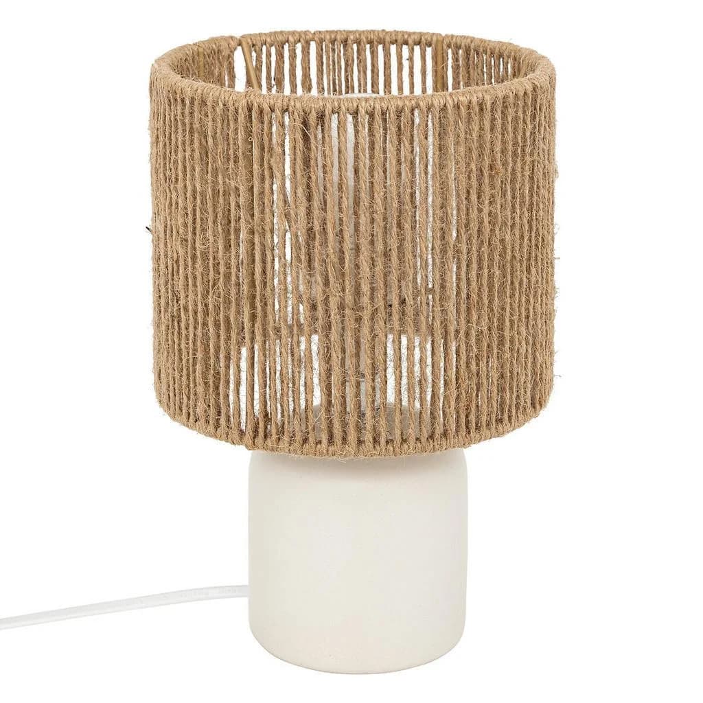 Atmosphera Createur d´interieur Tischlampe Koby Weiß Keramik