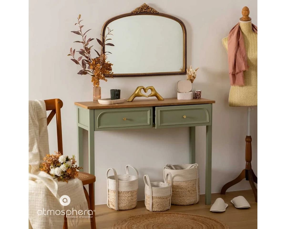 Atmosphera Créateur d'intérieur Schreibtisch MOHEA Grün