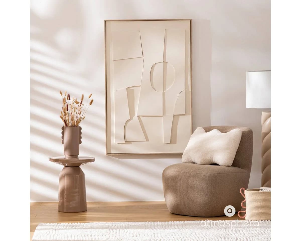 Atmosphera Dekokissen WAVY BLISS Weiß Kunstfell - Bild 5