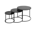 Atmosphera NOAN Beistelltisch 3er-Set Schwarz Metall Bild 2