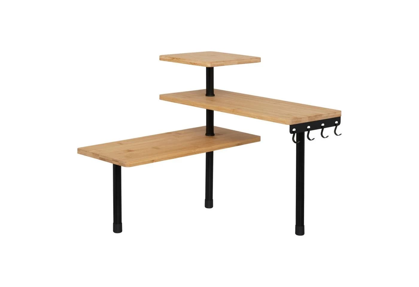 5five Simply Smart Eckregal Bambus 3-stufig mit Haken - Bild 2