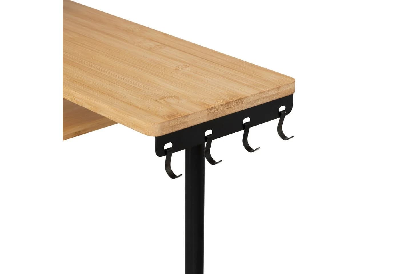 5five Simply Smart Eckregal Bambus 3-stufig mit Haken - Bild 3