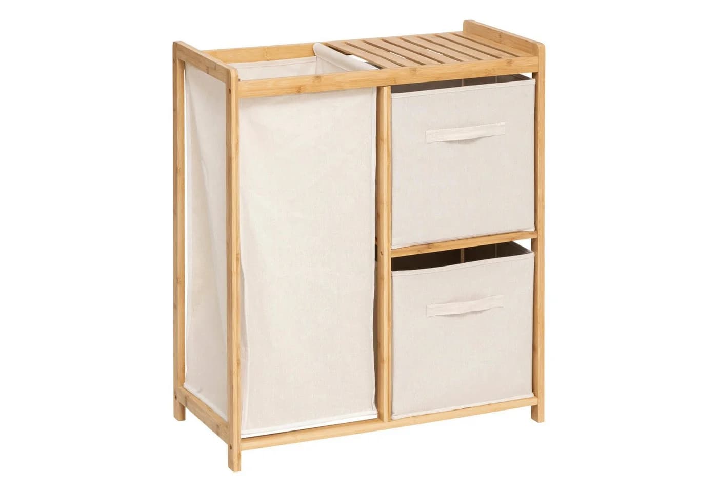 5five Simply Smart Wäschekorb Bambusregal TIDY BOX Beige - Bild 2