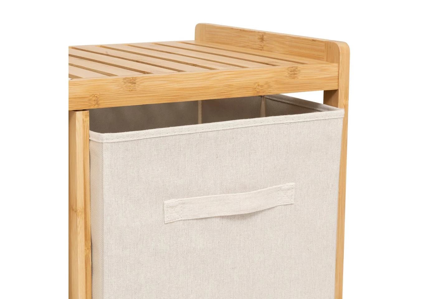 5five Simply Smart Wäschekorb Bambusregal TIDY BOX Beige - Bild 4