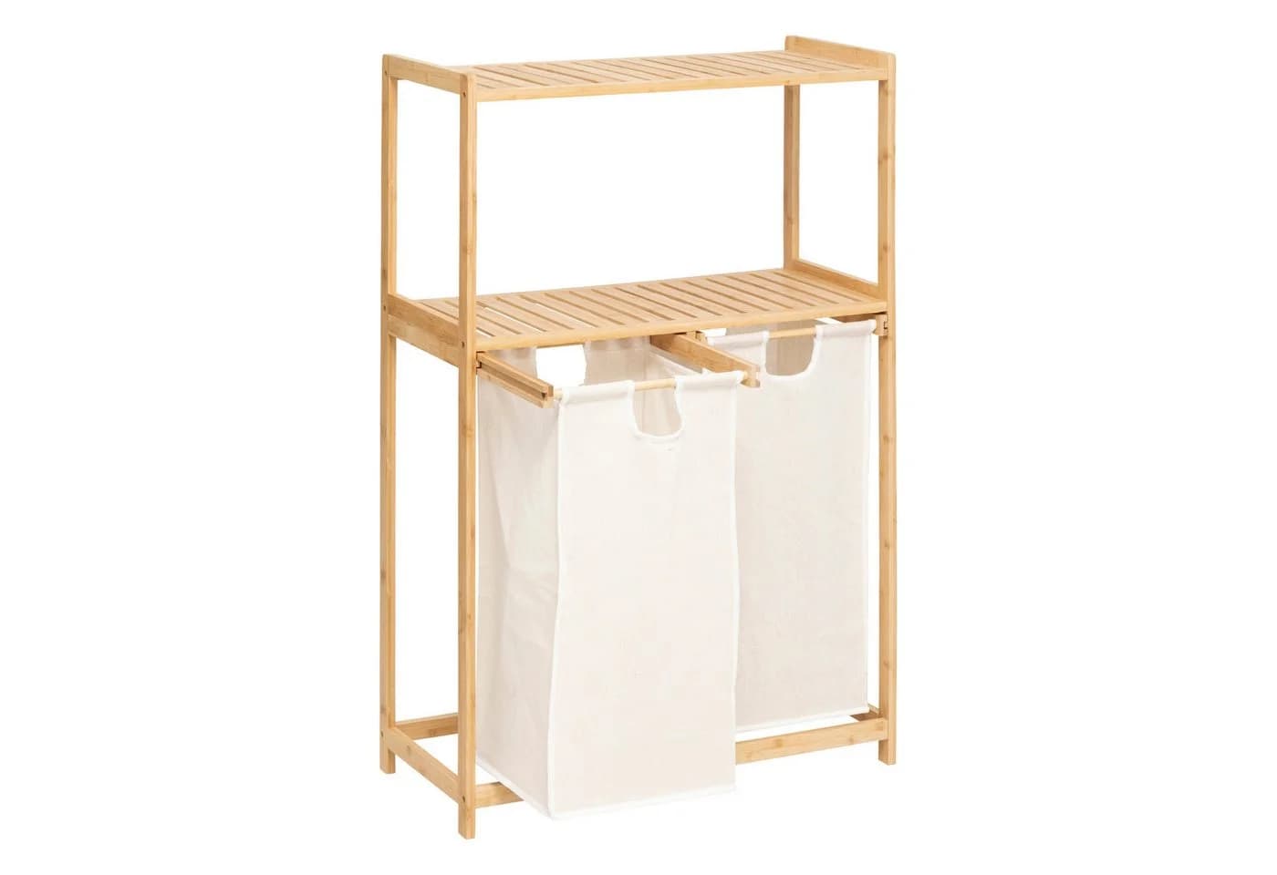 5five Simply Smart Wäschekorb Bambusregal TIDY BOX Beige