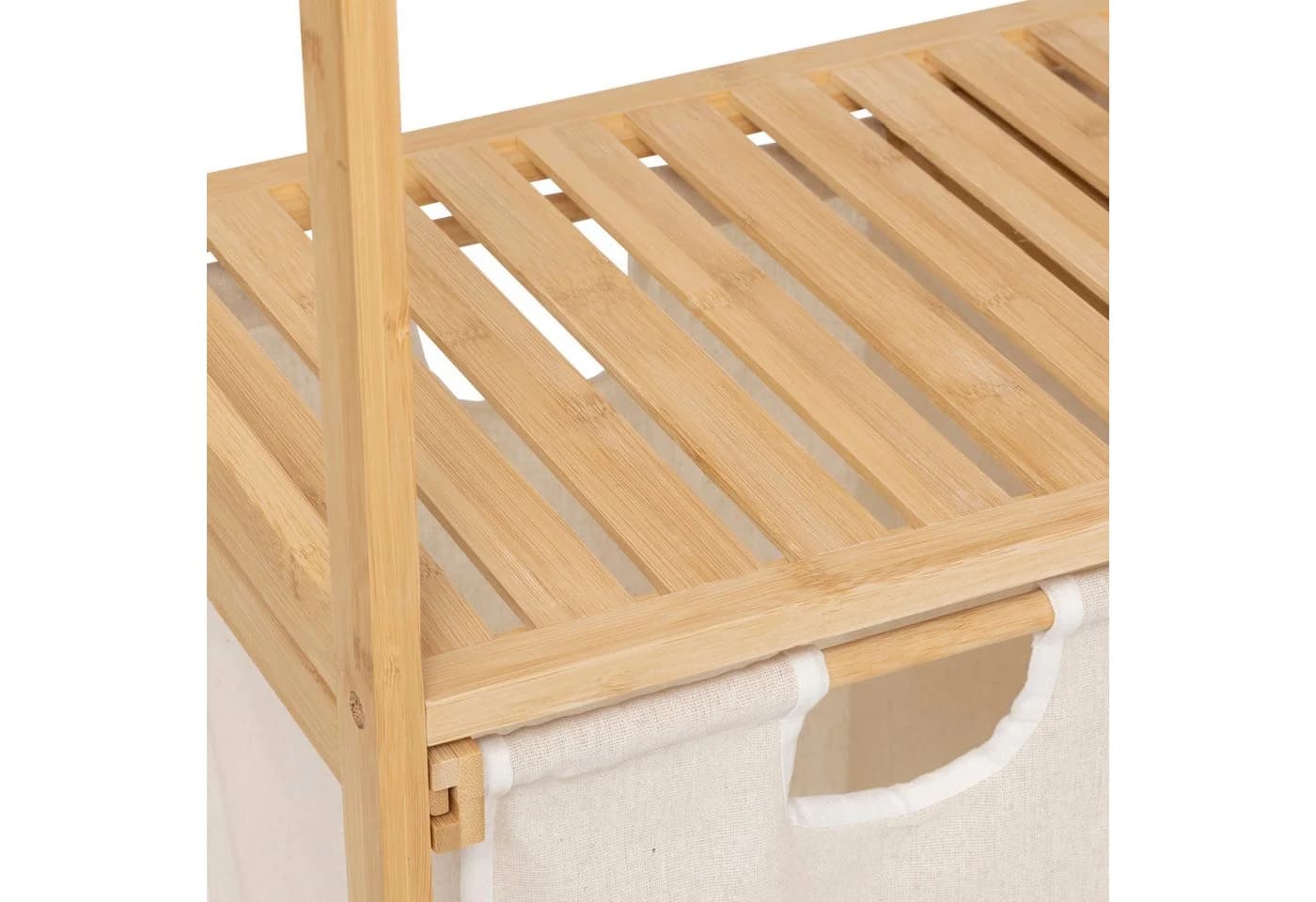 5five Simply Smart Wäschekorb Bambusregal TIDY BOX Beige - Bild 4