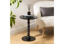 Atmosphera Beistelltisch ALIX Schwarz MDF Runder Couchtisch Bild 1