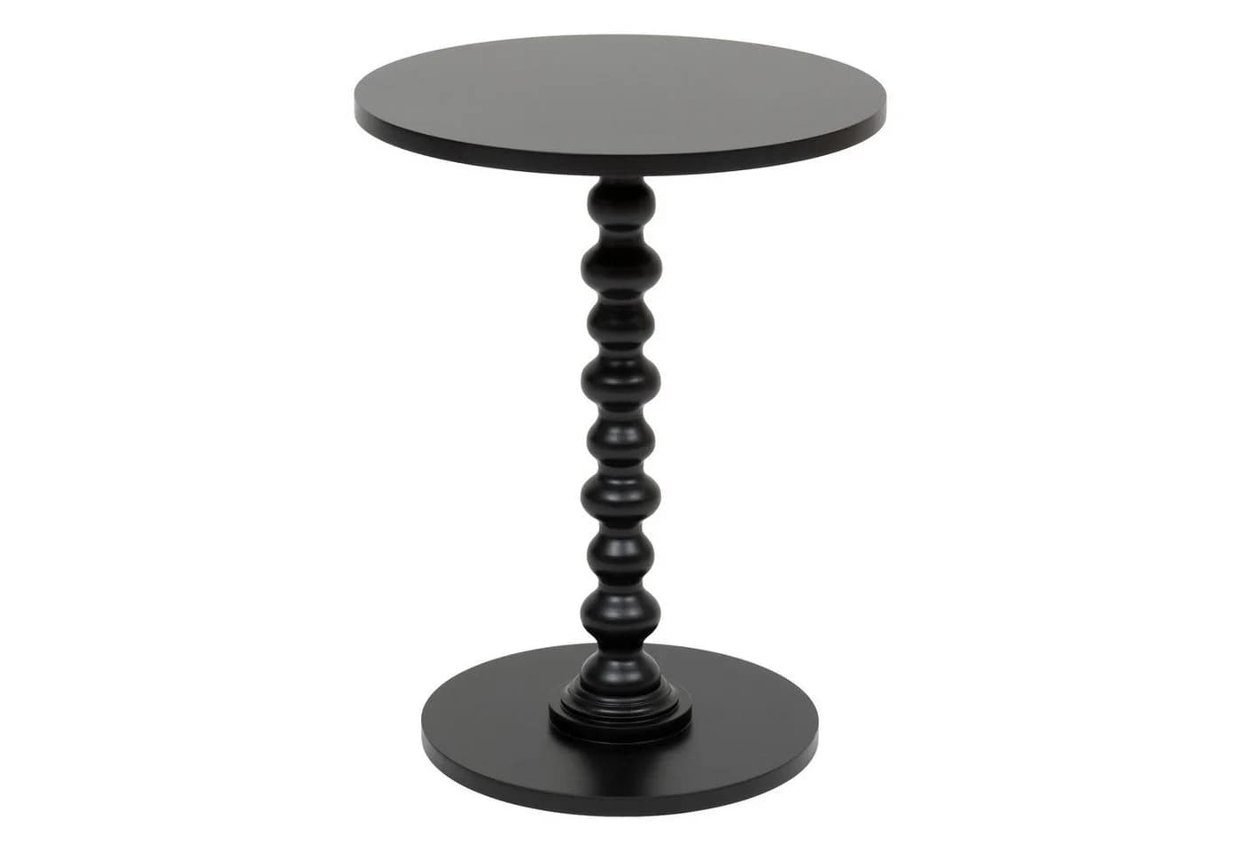 Atmosphera Beistelltisch ALIX Schwarz MDF Runder Couchtisch - Bild 2