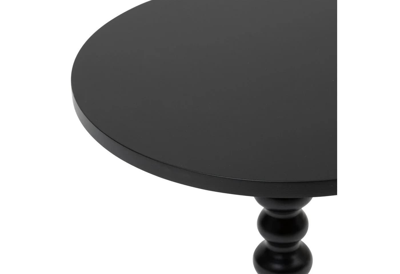 Atmosphera Beistelltisch ALIX Schwarz MDF Runder Couchtisch - Bild 3