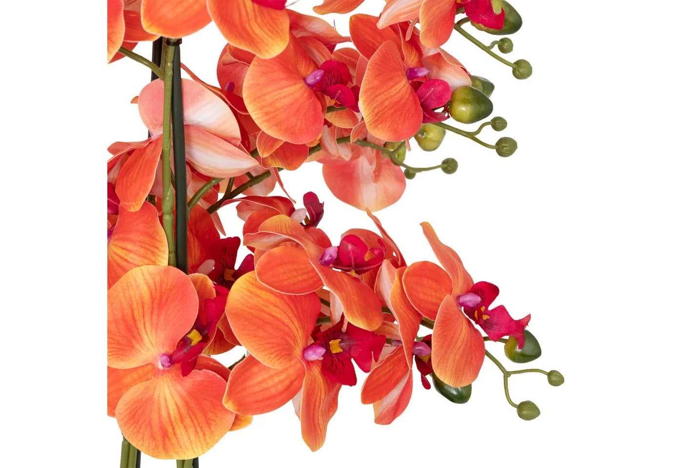 Künstliche Orchidee SANAE im Zementtopf - 65 cm Zimmerpflanze - Bild 3