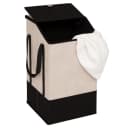 5five Simply Smart Wäschekorb BICOL mit Reißverschluss 45 l Beige/Anthrazit Bild 3