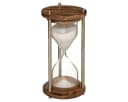 Atmosphera Deko Sanduhr Mangoholz Glas 15 cm Bild 2