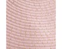 Atmosphera Lurex Teppich Rosa Rund 90 cm mit Fransen Bild 3