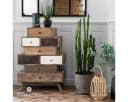 Atmosphera Kerzenlaterne Rattan NATURAL mit Griff Bild 3