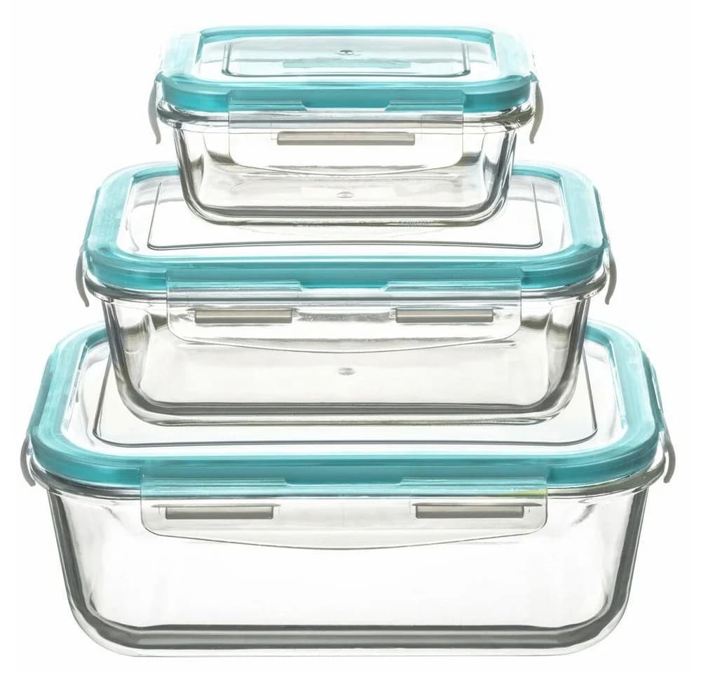5five Simply Smart Frischhaltedosen-Set 3-tlg. Glas Blau - Bild 2