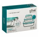 5five Simply Smart Frischhaltedosen-Set 3-tlg. Glas Blau Bild 5