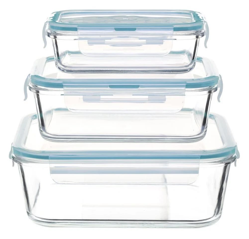 5five Simply Smart Vorratsglas-Set 3-tlg. Quadratisch Glas - Bild 2