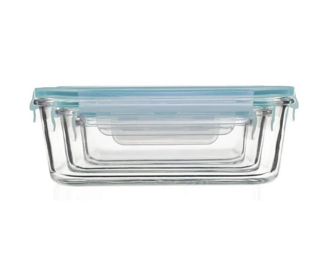 5five Simply Smart Vorratsglas-Set 3-tlg. Quadratisch Glas - Bild 5
