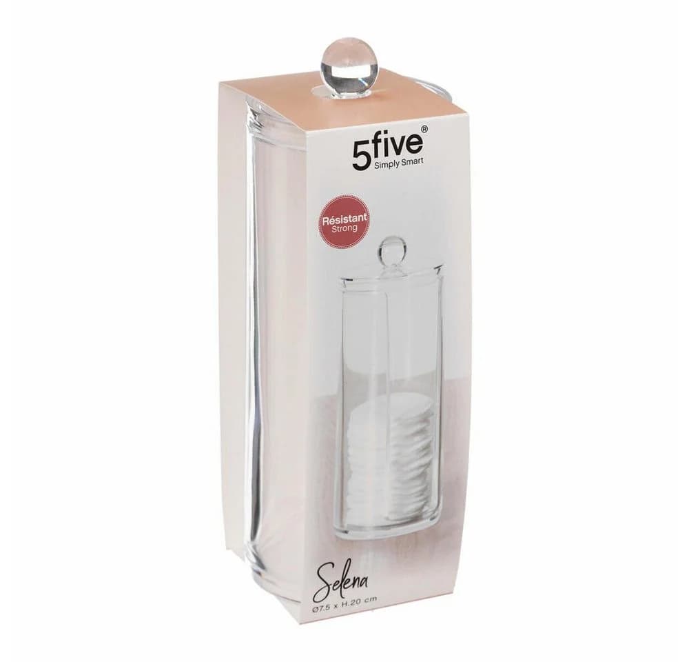 5five Simply Smart Wattepadspender Selena 20 cm Transparent - Bild 3