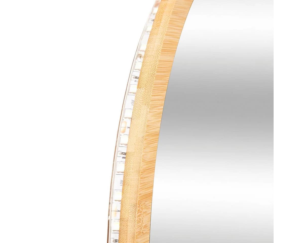 5five Simply Smart Wandspiegel Badspiegel mit LED-Beleuchtung Bambus - Bild 4