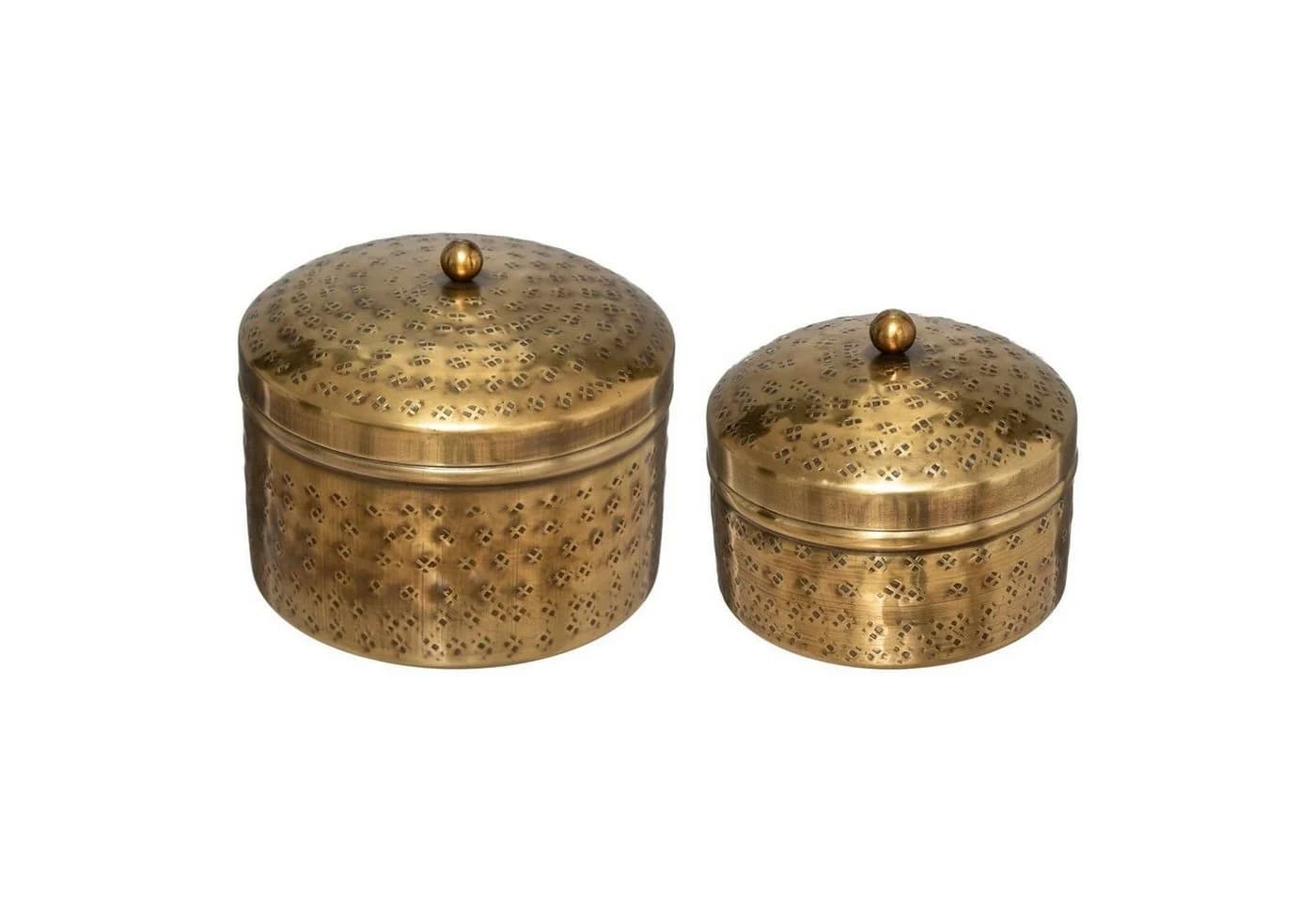 Atmosphera Créateur d'intérieur Aufbewahrungsbox Gold Metall Orientalisch - Bild 2