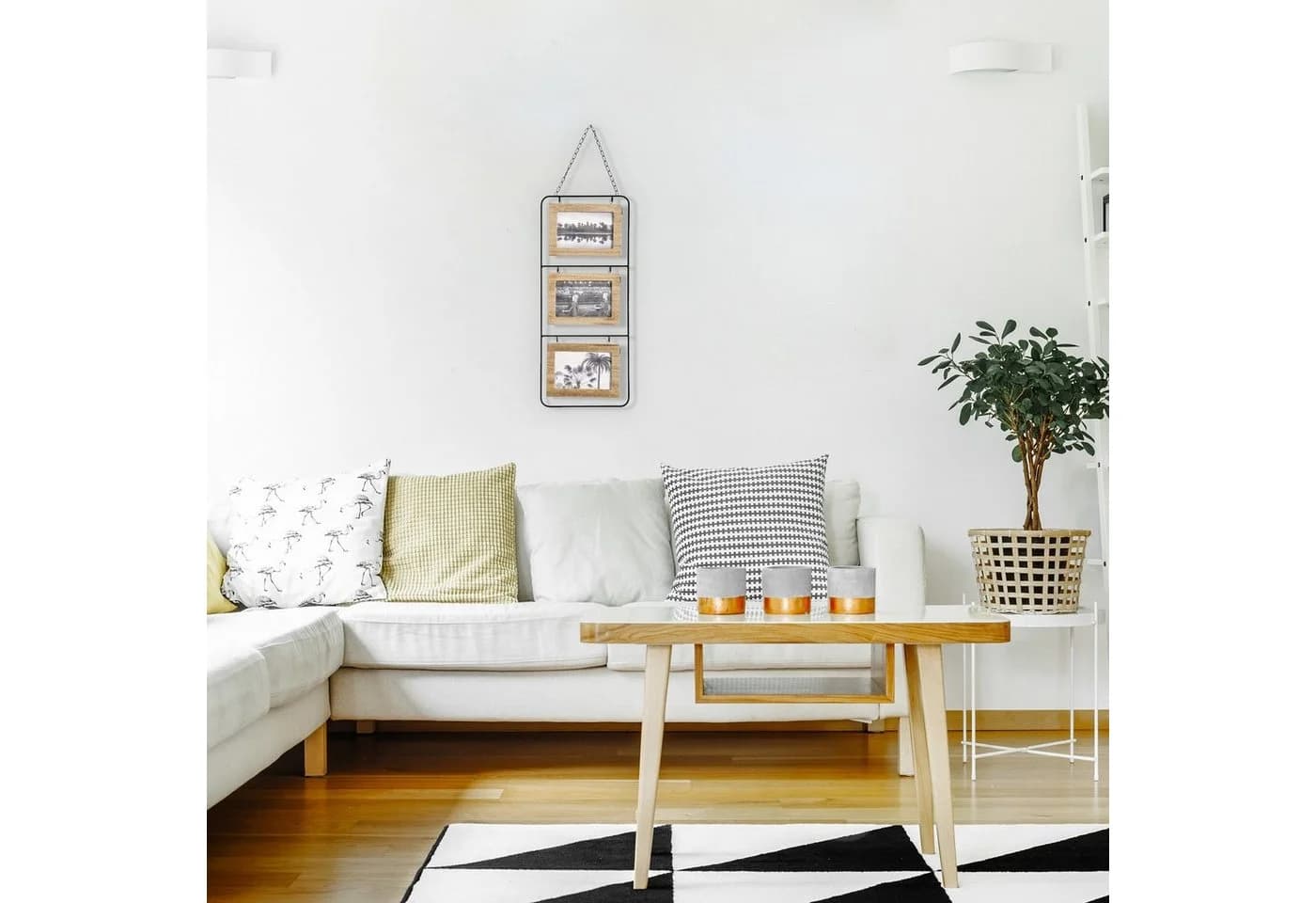 Atmosphera Bilderrahmen Holz 6-Fach Braun Wanddekoration