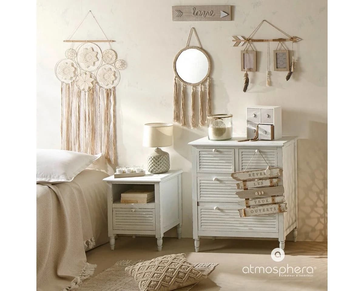 Atmosphera Créateur d'intérieur Dekokissen Makramee Beige