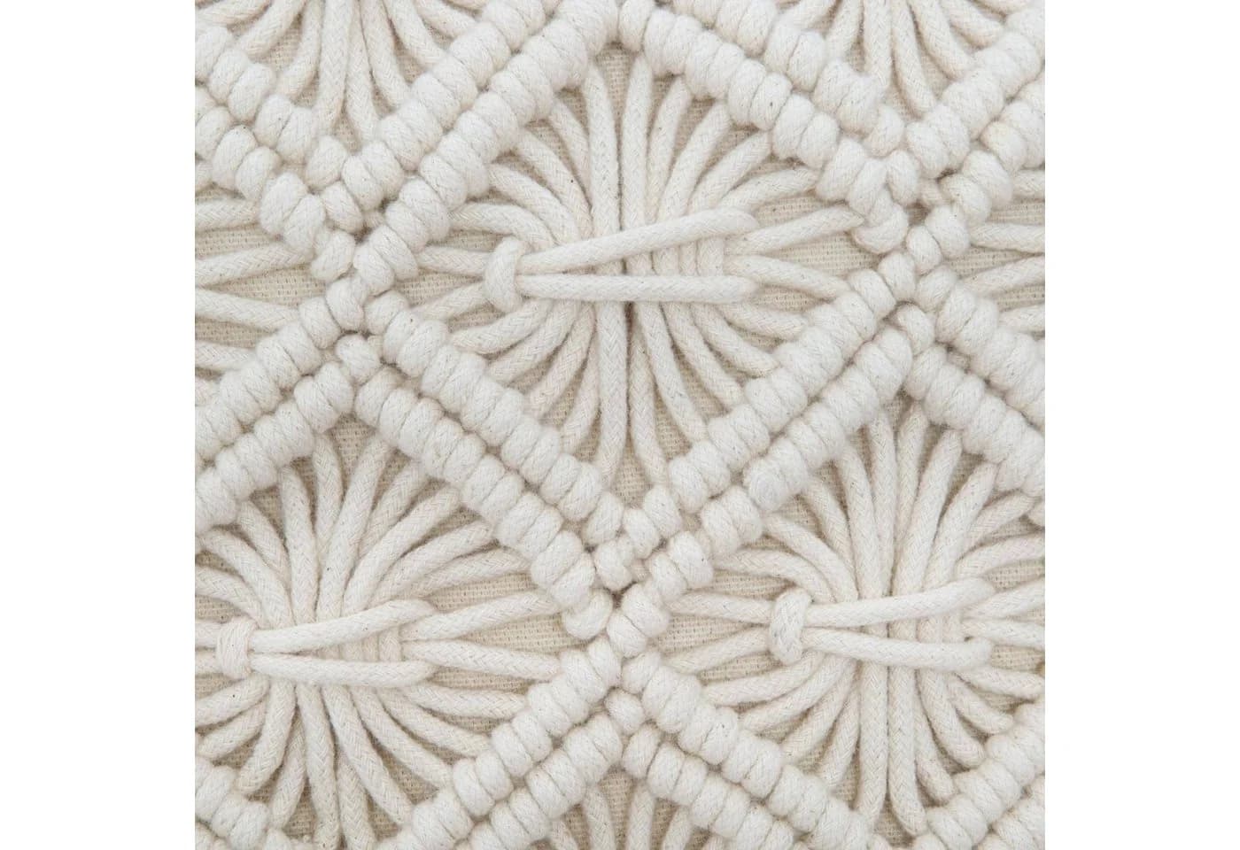 Atmosphera Créateur d'intérieur Dekokissen Makramee Beige - Bild 3