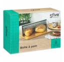 5five Simply Smart Brotkasten Rollbrotkasten Transparent Bambus Edelstahl Bild 1
