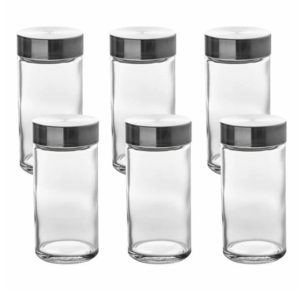 5five Simply Smart Gewürzglas-Set 6-tlg. Transparent Glas & Edelstahl - Bild 2