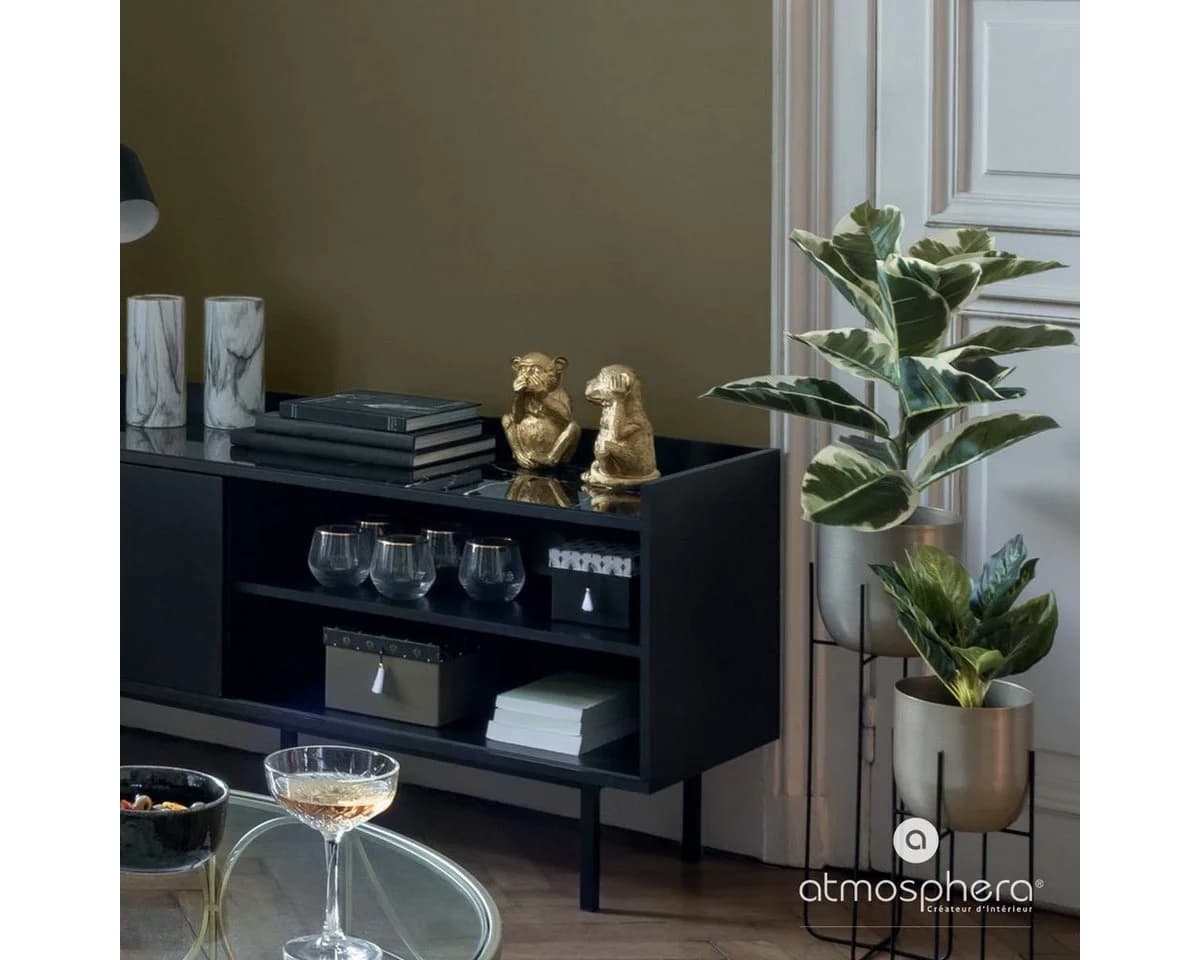 Atmosphera Dekofigur Drei Weise Affen Polyresin Gold - Bild 5