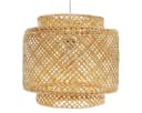 Atmosphera LIBY Pendelleuchte Bambus Schirm Boho Skandinavisch Bild 2