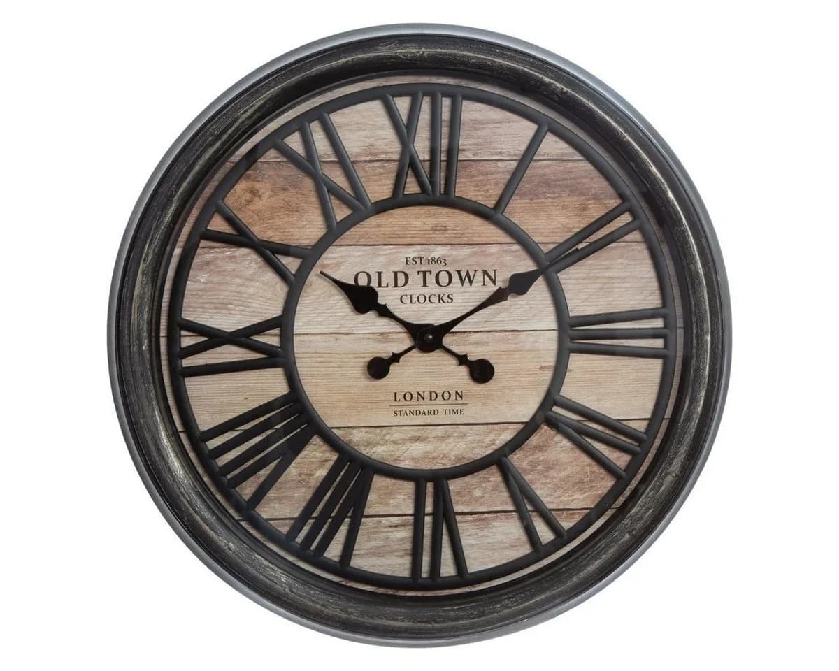 Atmosphera Créateur d'intérieur Wanduhr 50 cm Römische Ziffern Schwarz - Bild 2
