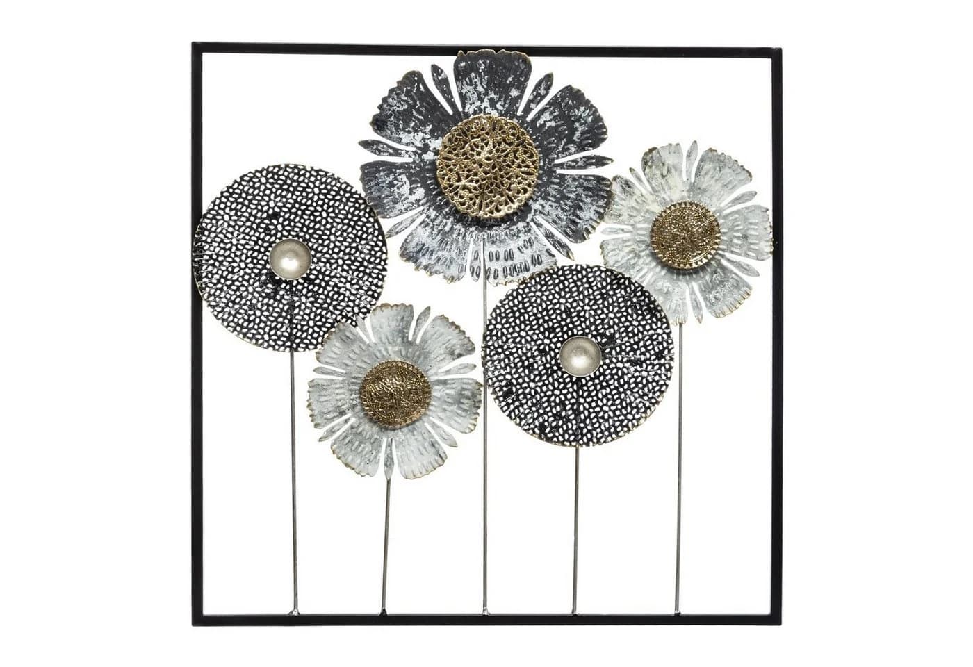 Atmosphera Wanddekoobjekt Wanddekoration aus Metall FLOWER - Bild 2