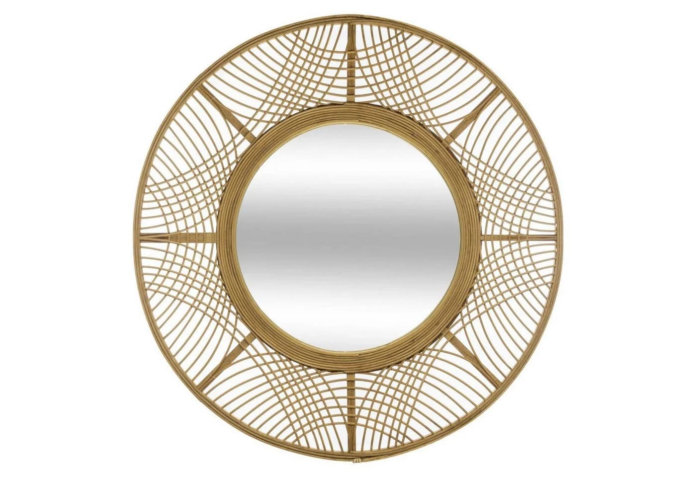 Atmosphera Créateur d'intérieur Wandspiegel Boho Bambusrahmen 70 cm - Bild 2