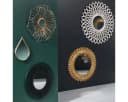 Atmosphera Créateur d'intérieur Wandspiegel Tropfenform Gold Bild 1