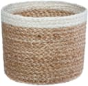 Atmosphera Aufbewahrungskorb Set 3-tlg. Jute Rund Weiß/Schwarz Bild 4