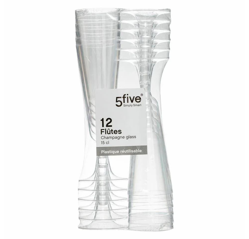 5five Simply Smart Champagnerglas 12er Set Transparent Kunststoff