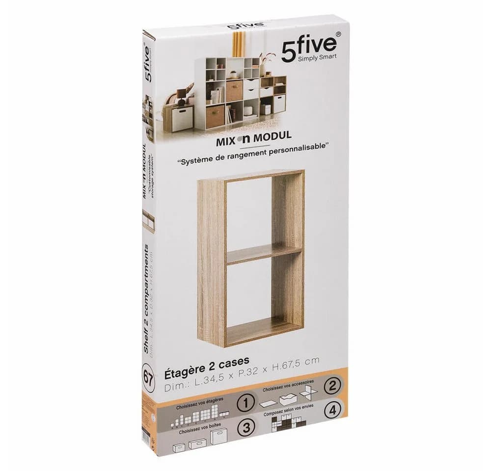 5five Simply Smart Regal Mix N Modul Beige 2 Fächer - Bild 3
