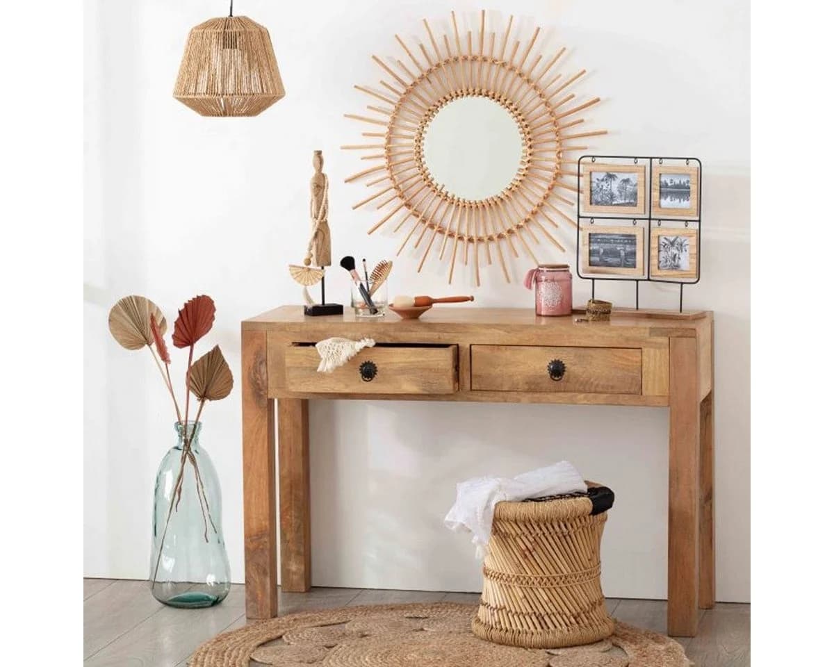 Atmosphera JILY Pendelleuchte Beige Metall Boho - Bild 5