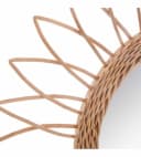 Atmosphera Wandspiegel SONNE Rattan Braun Ø 50 cm Bild 1
