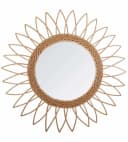 Atmosphera Wandspiegel SONNE Rattan Braun Ø 50 cm Bild 2
