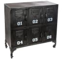 Atmosphera Créateur d'intérieur Regal Metallschrank Schwarz/Weiß Industrial Bild 2