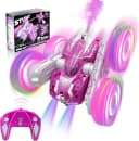 LA CUTE RC Spider Auto Pink 4x4 4WD Stunt Car mit LED & Sprühfunktion Bild 2