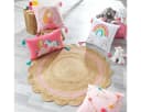 Douceur d'intérieur Kinderteppich Beige Rosa Jute 90 cm Bild 1