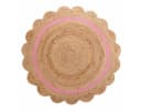 Douceur d'intérieur Kinderteppich Beige Rosa Jute 90 cm Bild 2